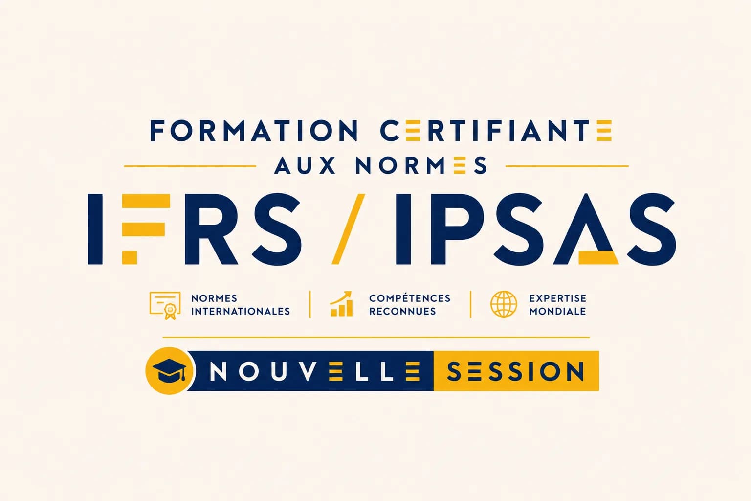 Formation certifiante aux normes IFRS / IPSAS : nouvelle session